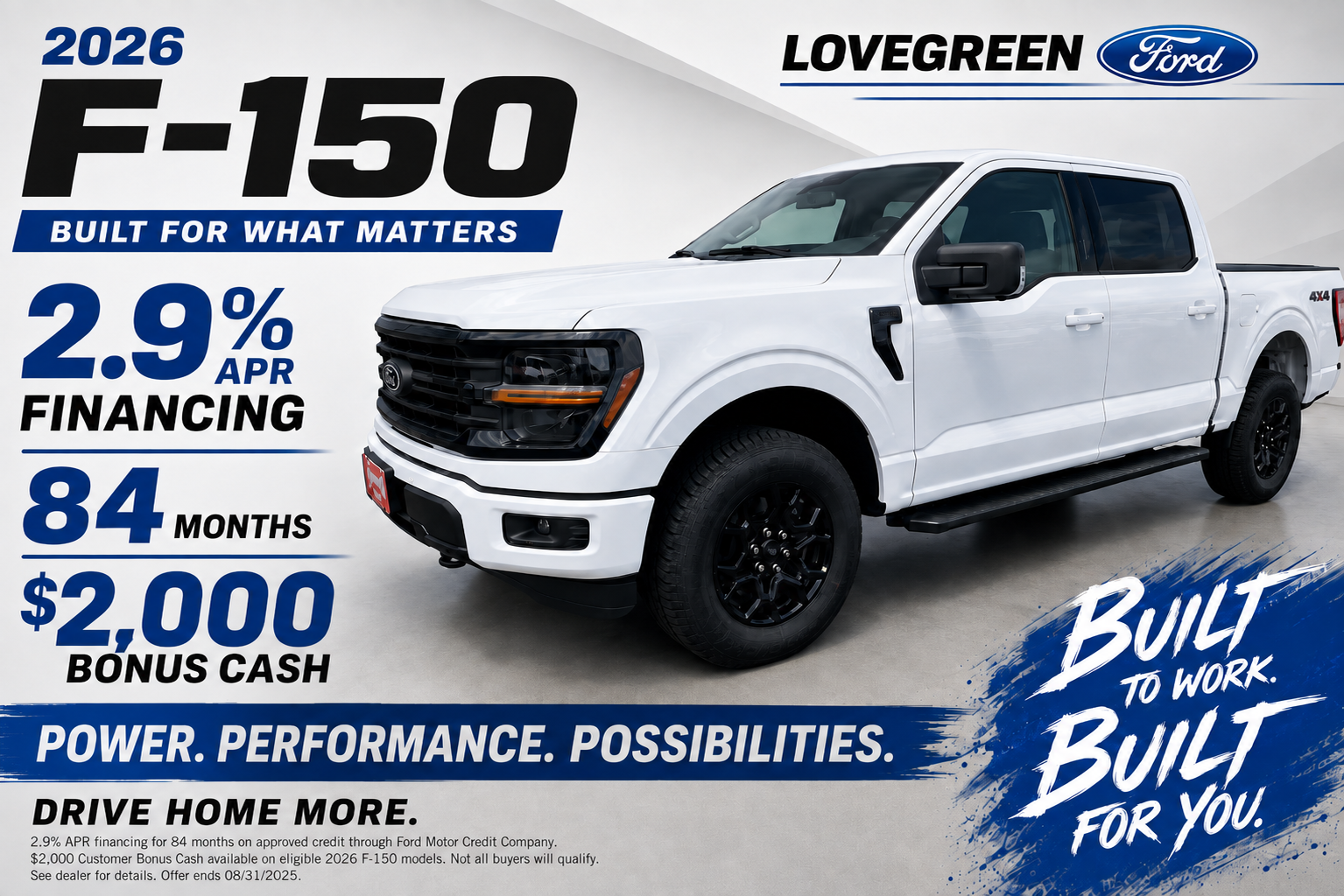 F-150 Bonus Cash